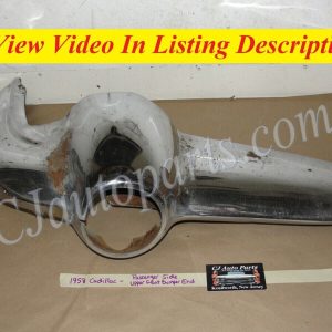 OEM 1958 Cadillac Deville Eldorado Fleetwood RIGHT PASSENGER SIDE FRONT BUMPER END UPPER #3511150